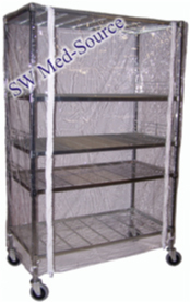 All-Clear Vinyl Medical Cart Cover